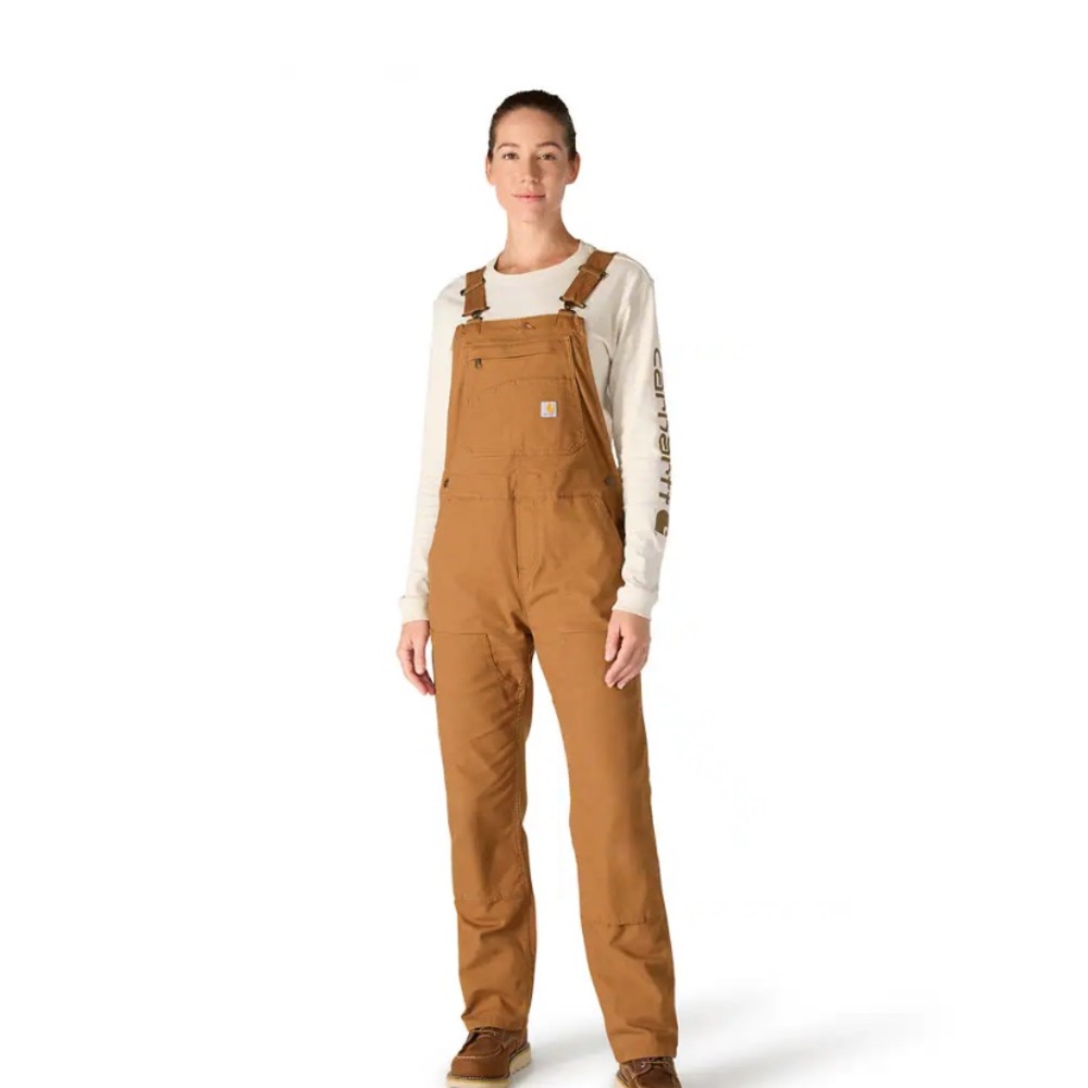 Carhartt Women’s Ashland Bib Overalls double knee Small 4-6 Tall